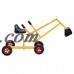 Gymax Heavy Duty Kid Ride-on Sand Digger Excavator Digging Scooper Toy 4-Wheel   